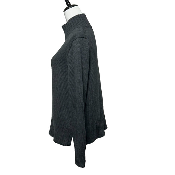 J Crew Sweater Womens XL Gray Ribbed Turtleneck Pullover Long Sleeve Career - Picture 5 of 10